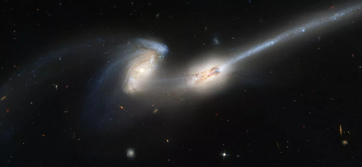 Galaxies en cours de fusion