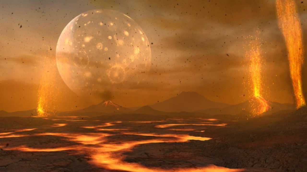 La Terre recouverte de lave