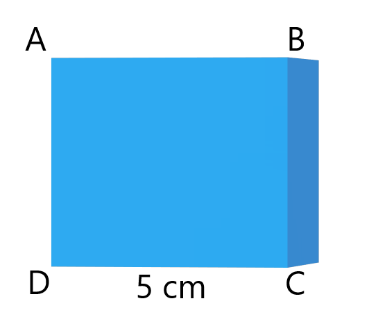 Un cube de côté 5cm